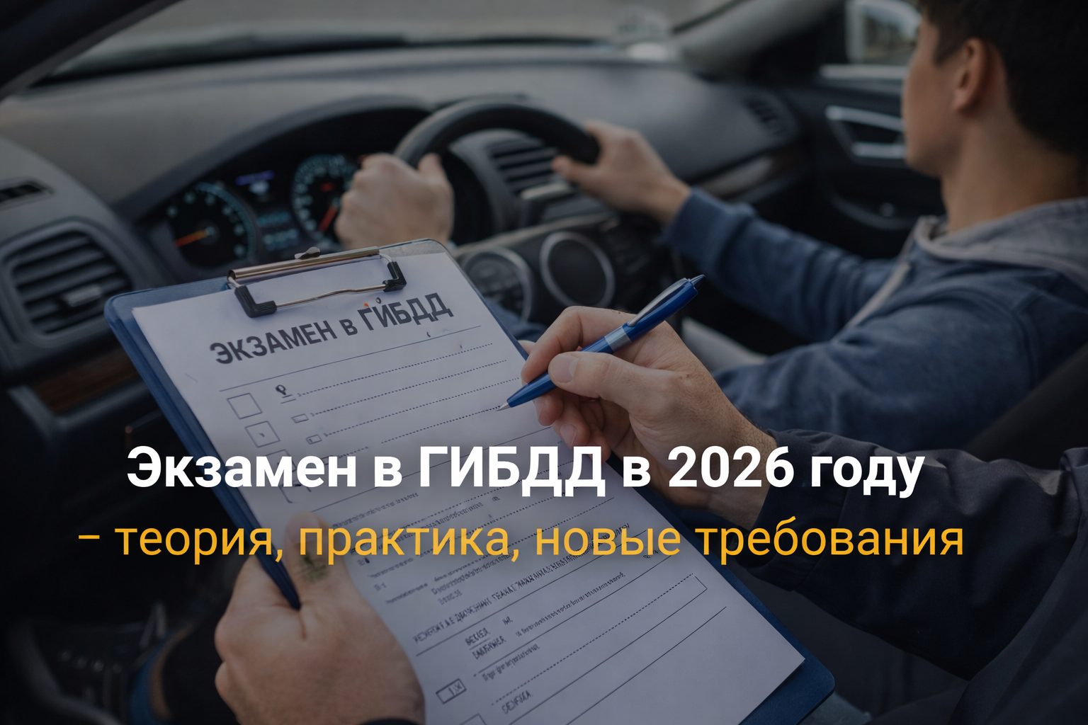 Экзамен в ГИБДД в 2026 году